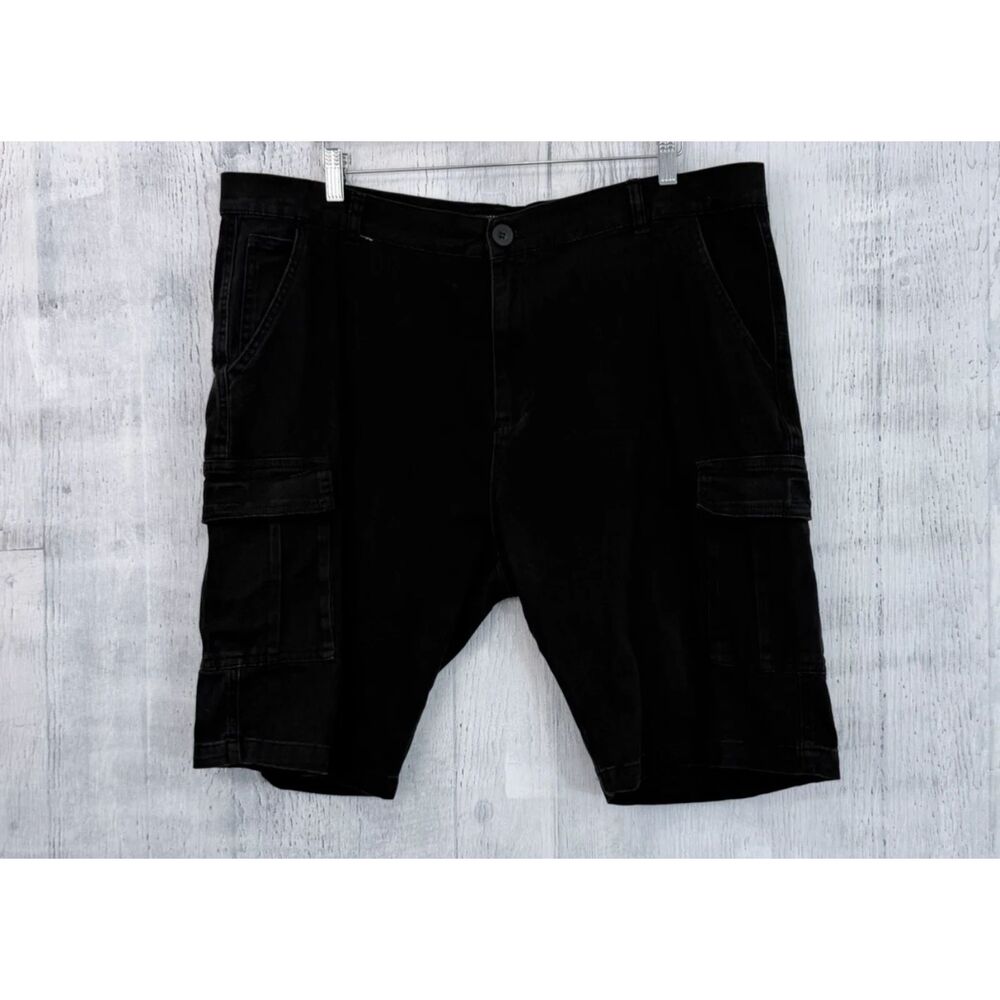 Wicked Stitch Casual Utility Cargo Shorts Black Men's Size 40